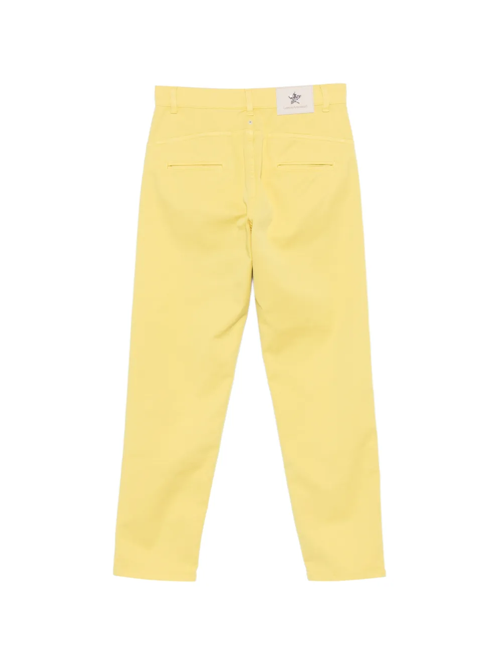 Lorena Antoniazzi Straight broek met logopatch Geel