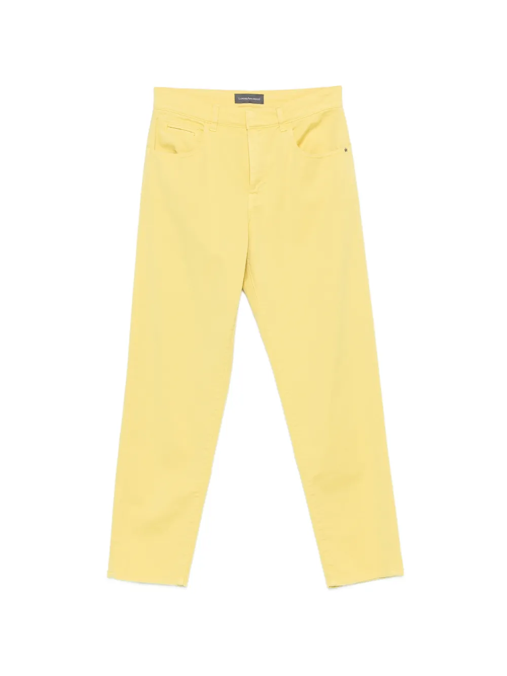 Lorena Antoniazzi logo-patch straight-leg trousers - Giallo