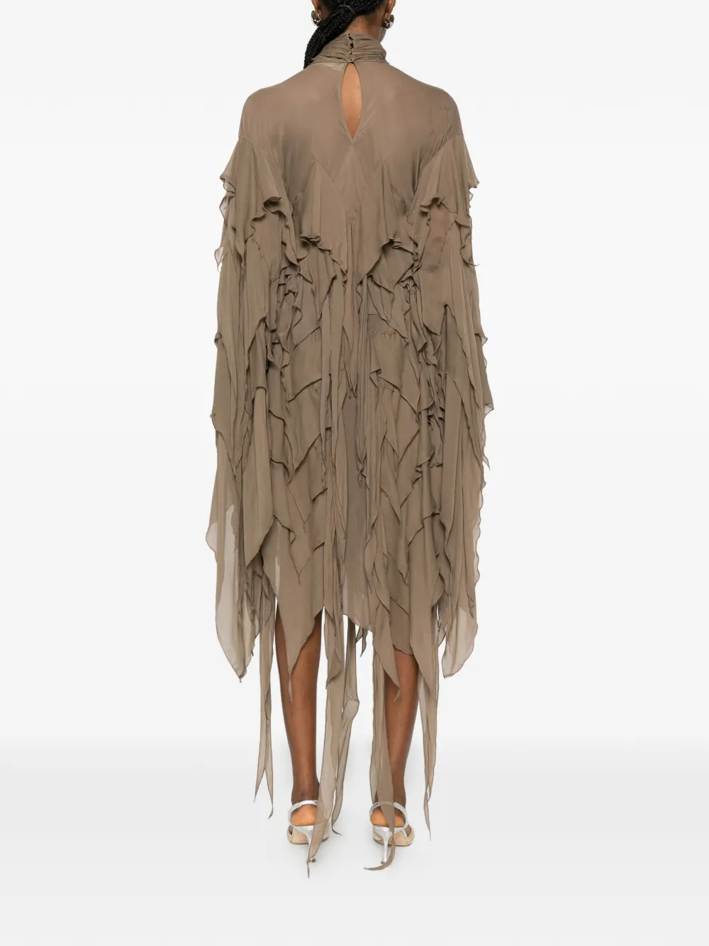 Blumarine Jurk met strik Bruin