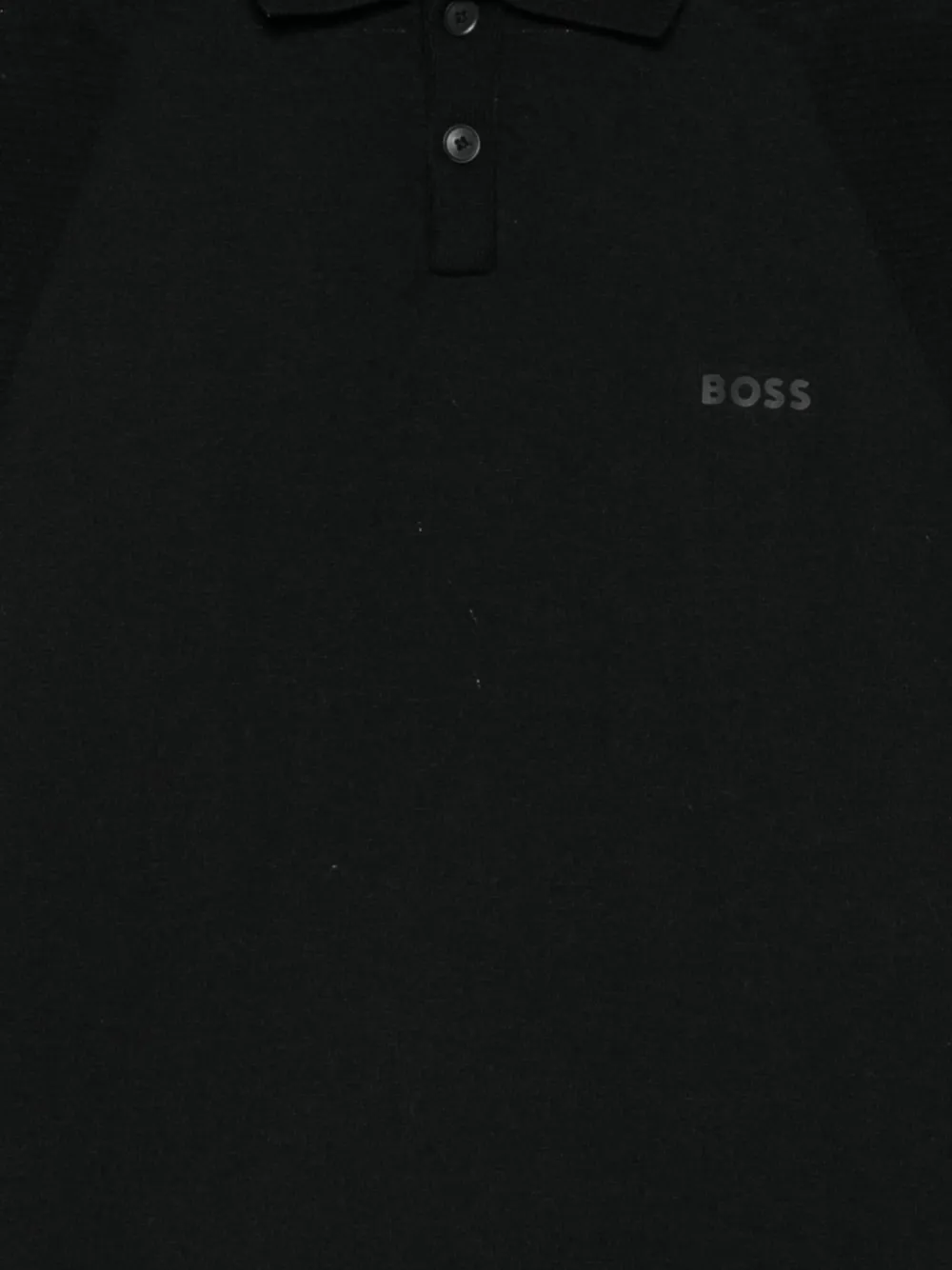 BOSS Poloshirt met logoprint Zwart