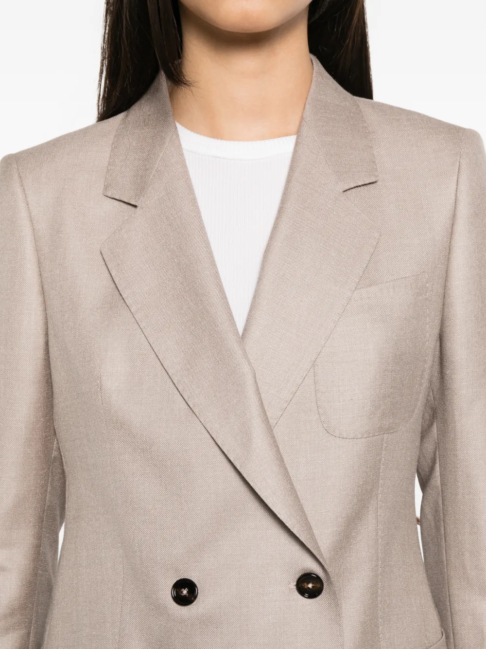 Tagliatore Blazer met dubbele rij knopen Beige