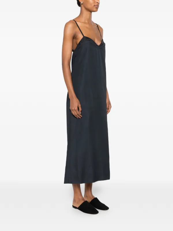 carven silk dress Carven Open-back Silk Midi Dress