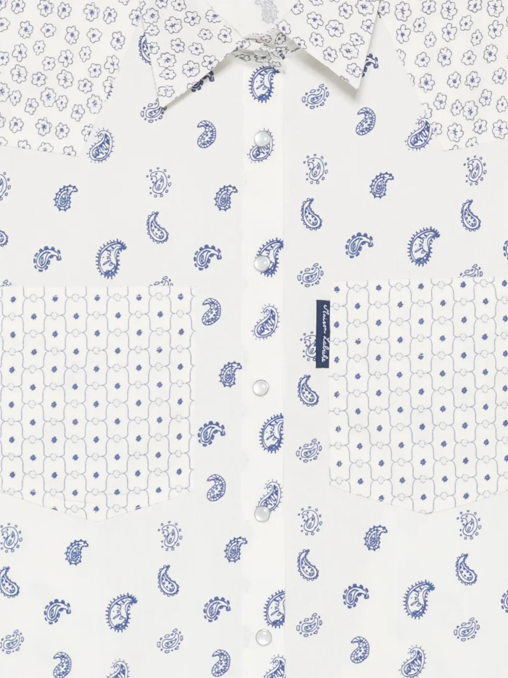  Maison Labiche Camisa Con Estampado De Cachemira - Blanco 