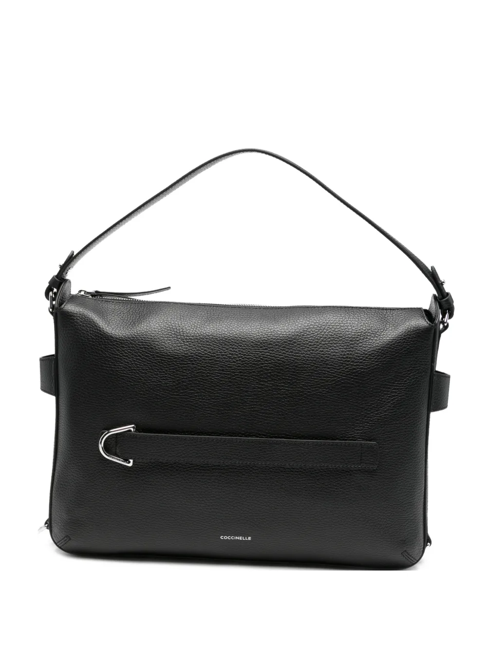 Coccinelle grainy leather tote bag - Black
