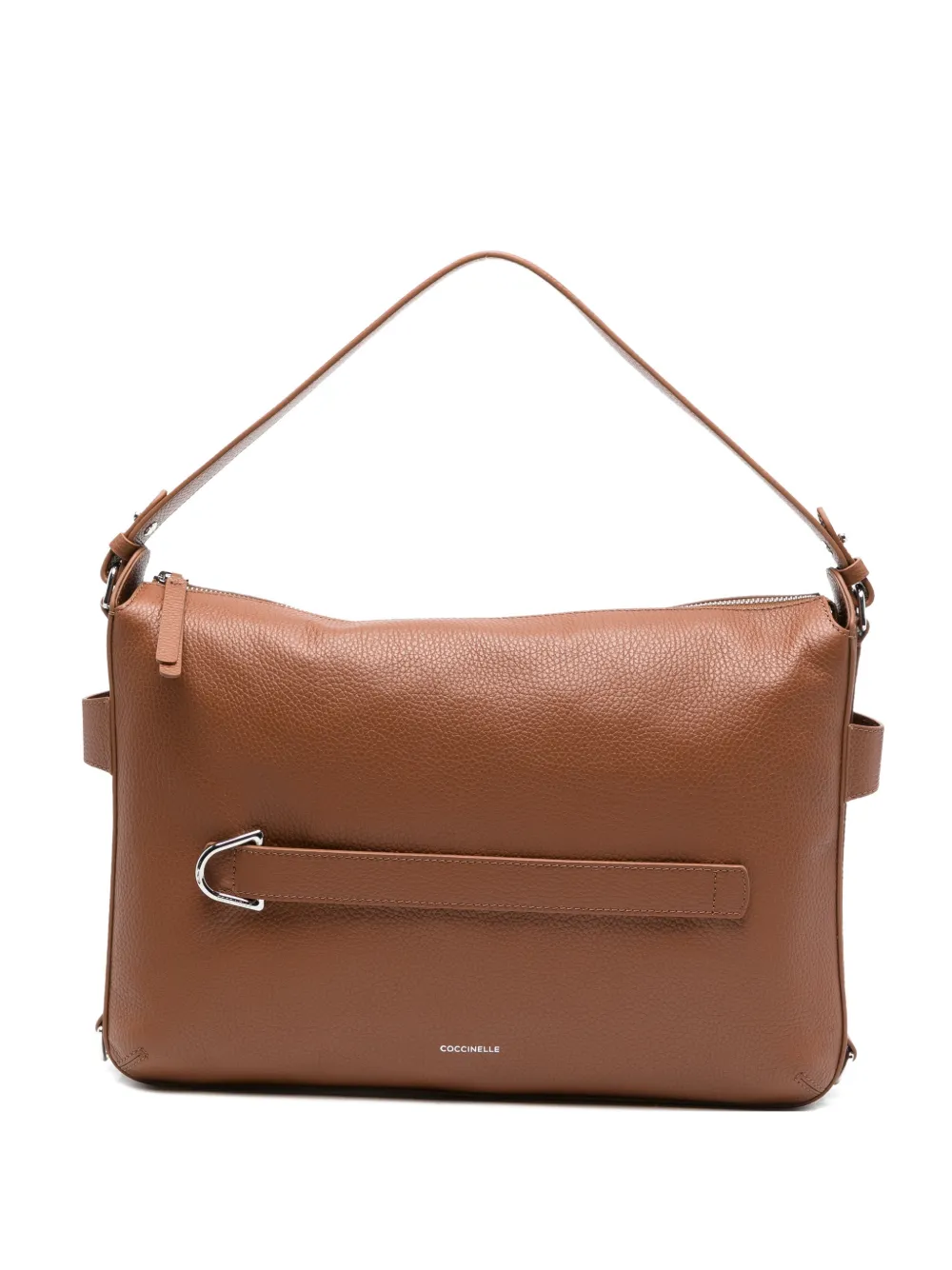 Coccinelle grainy leather shoulder bag - Brown
