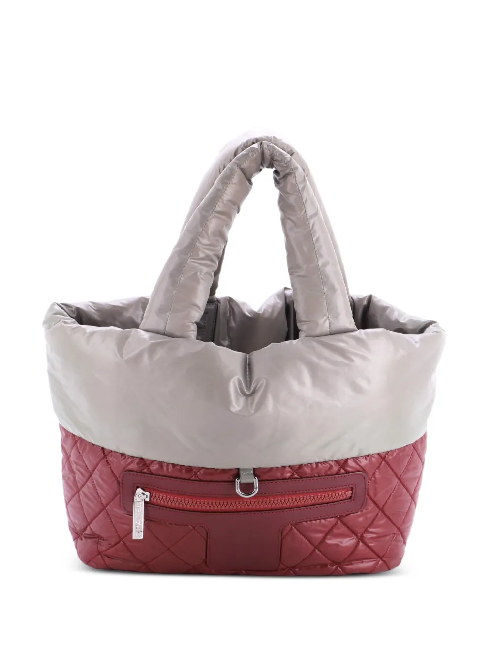 CHANEL Pre-Owned Borsa tote Coco Cocoon piccola reversibile in nylon trapuntato - Verde