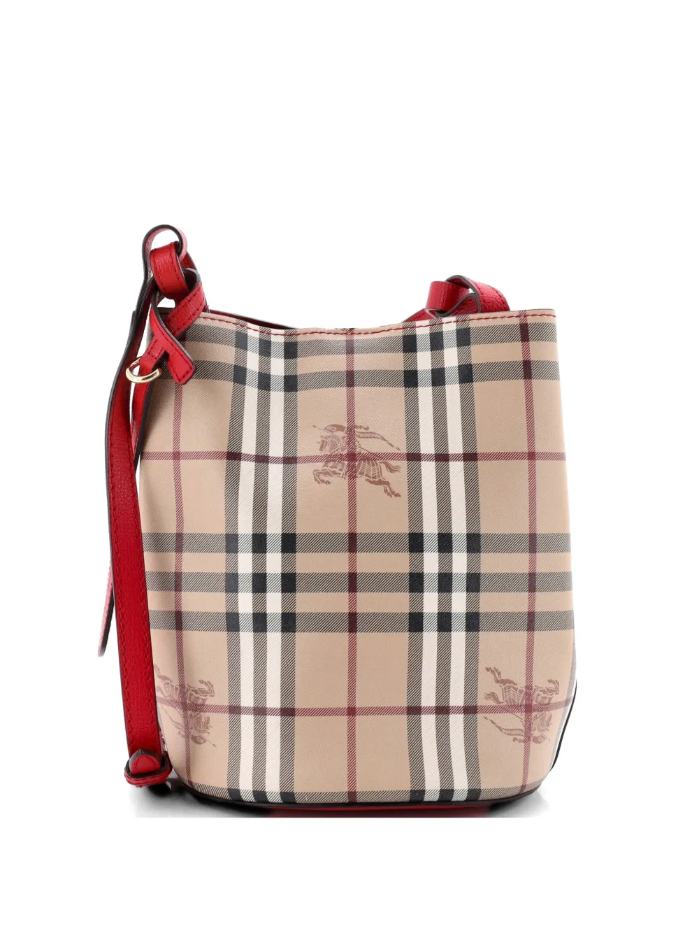 Burberry Pre-Owned Kleine Lorne Haymarket Beuteltasche - Nude