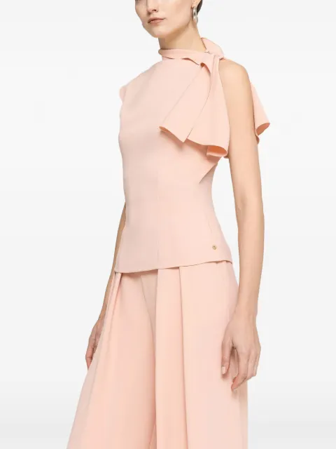NISSA ruffled high-neck top