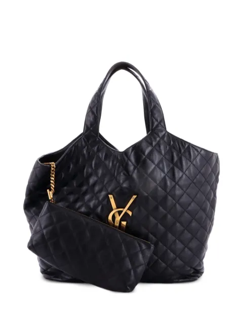 Saint Laurent Pre-Owned Icare Shopping Quilted Leather Maxi tote bag