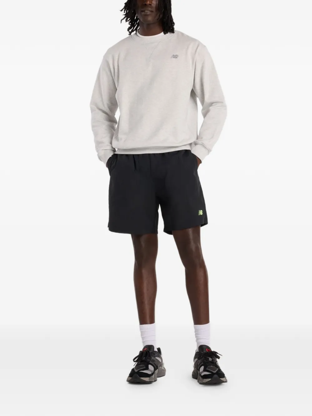 New Balance Castlefield Woven 7" shorts Zwart