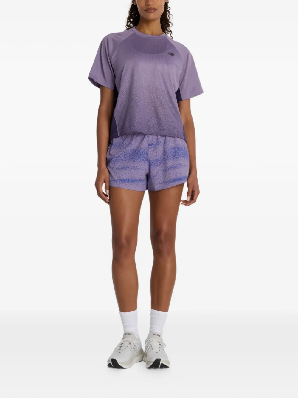 New Balance Viz-Tech Run T-shirt Paars