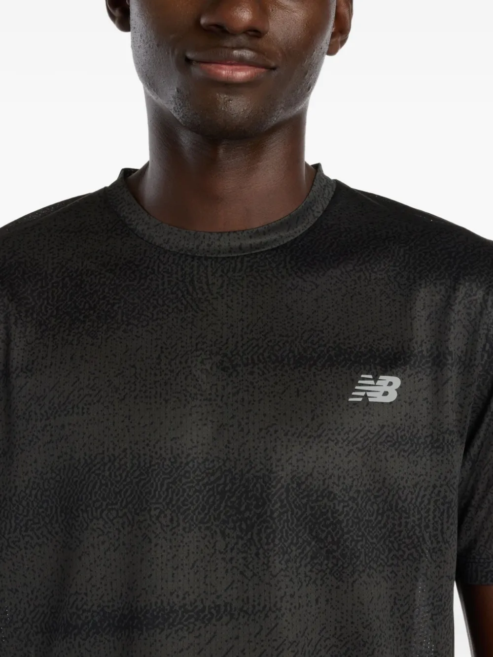 New Balance RC Essential T-shirt met print Zwart