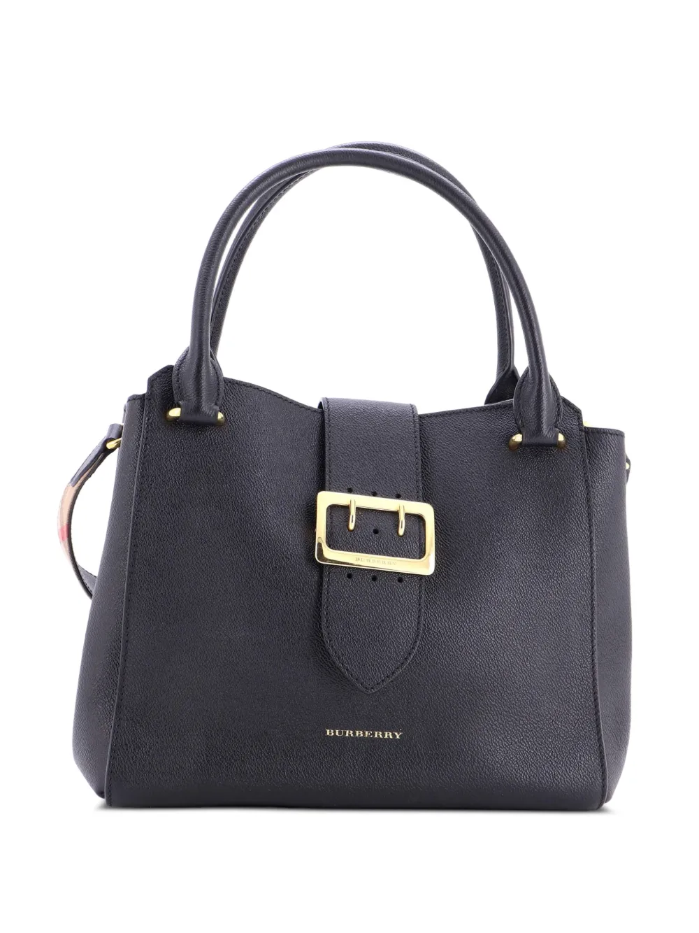 Burberry Pre-Owned Buckle Leather Medium tote bag - Schwarz