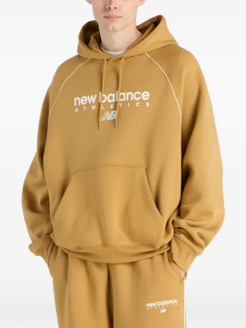 New Balance Felpa Trackside in pile con cappuccio