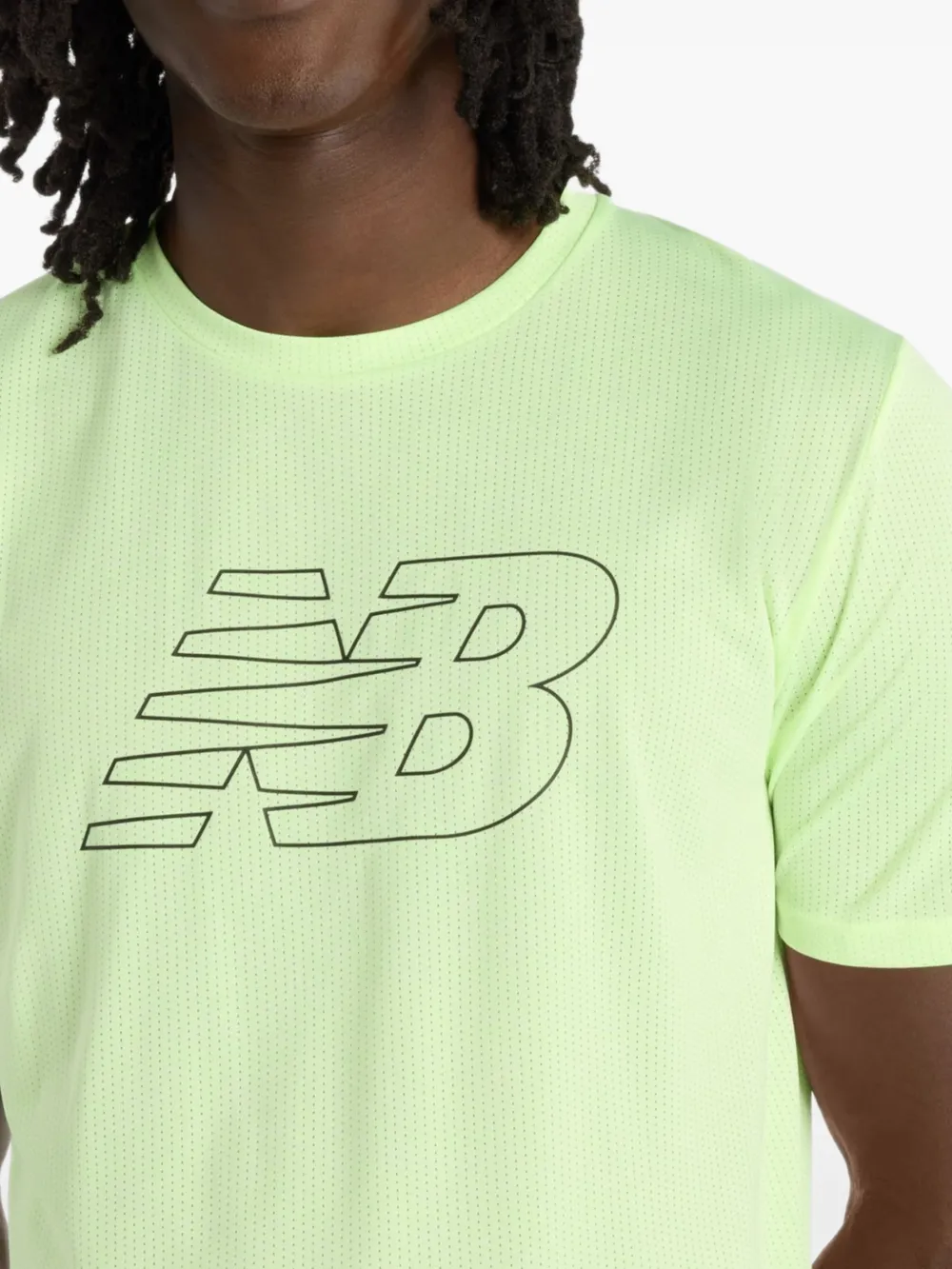 New Balance RC Essential V2 T-shirt met grafische print Groen