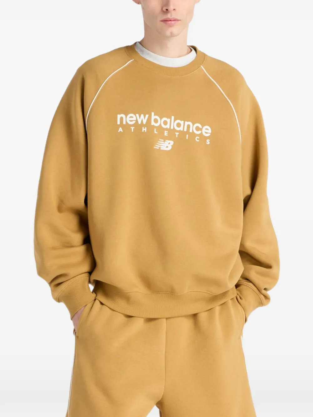 New Balance Trackside Fleece crew-neck sweatshirt - Giallo