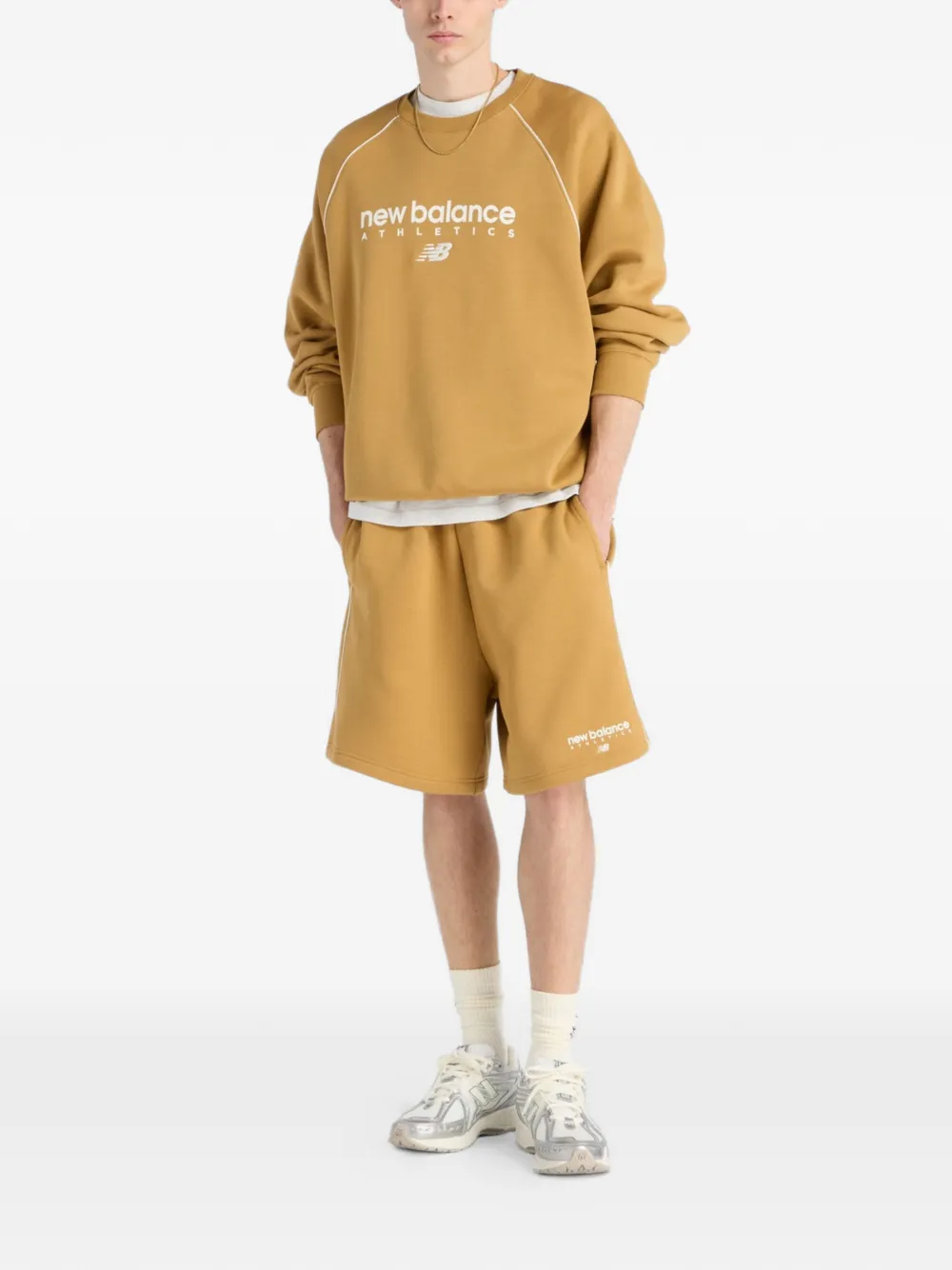  New Balance Sudadera Trackside Fleece - Amarillo 
