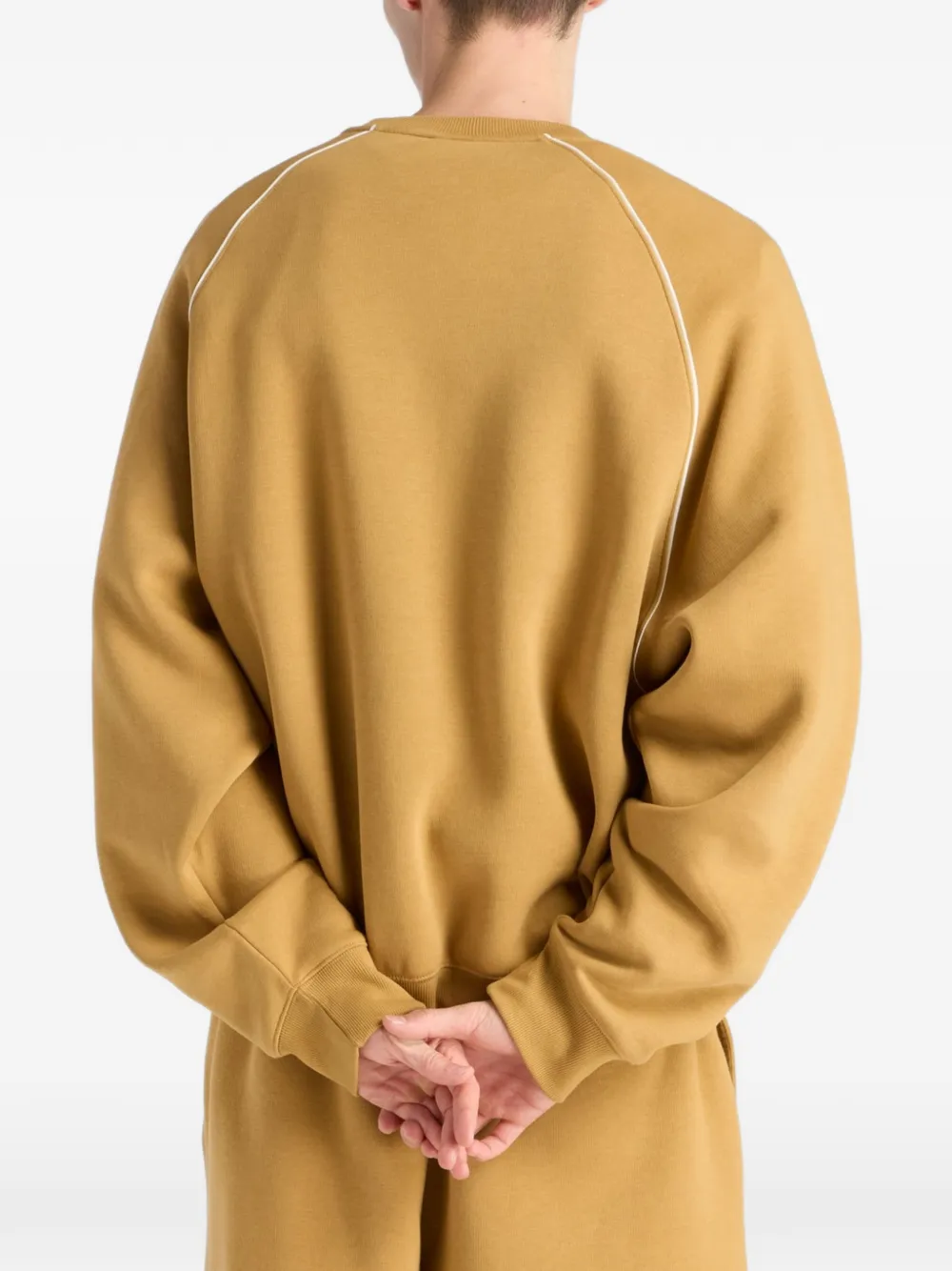 New Balance Trackside Fleece sweater met ronde hals Geel