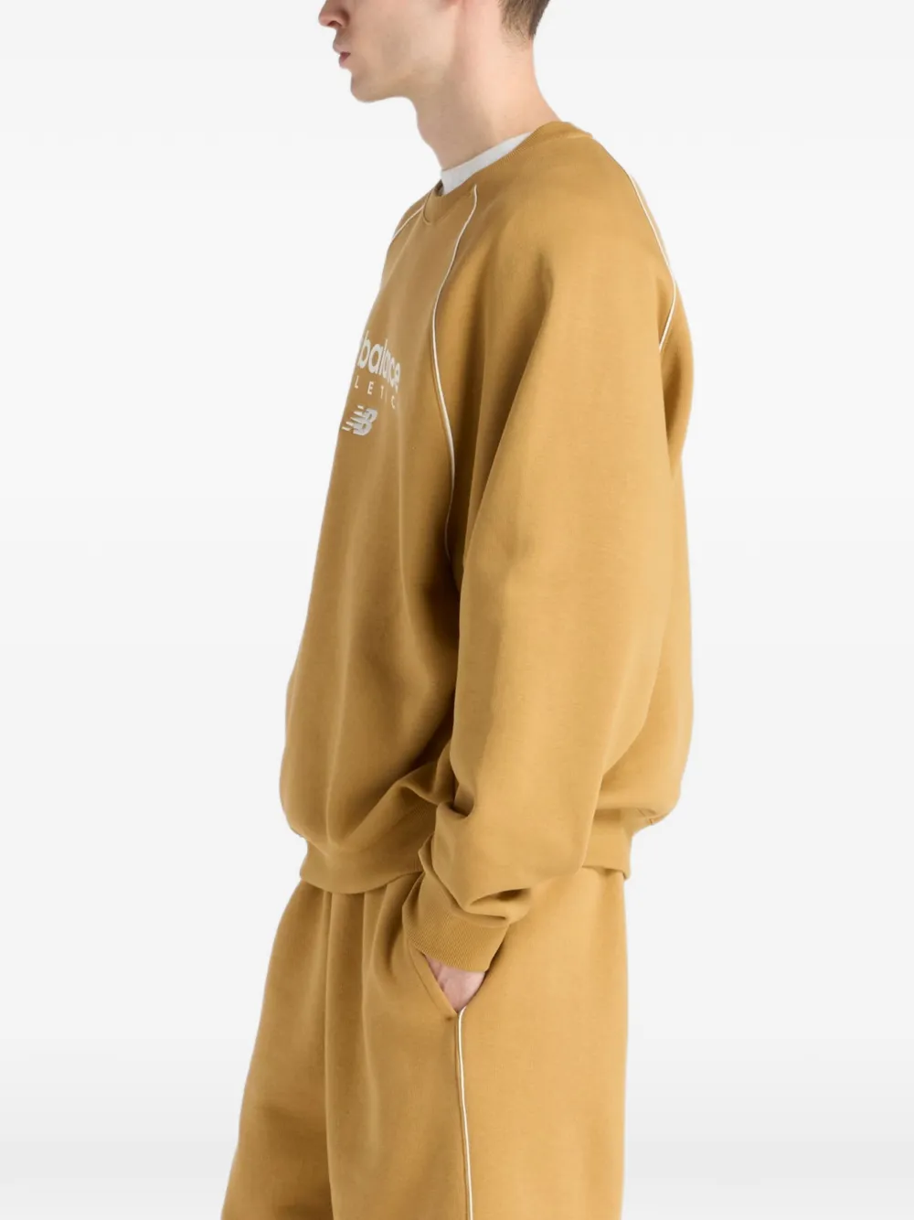  New Balance Sudadera Trackside Fleece - Amarillo 