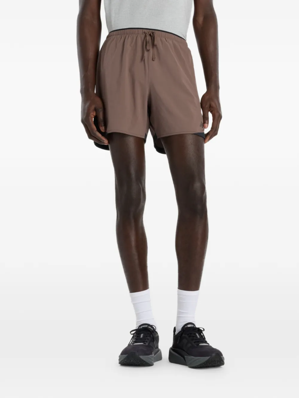 New Balance RC Essential 5" shorts - Marrone