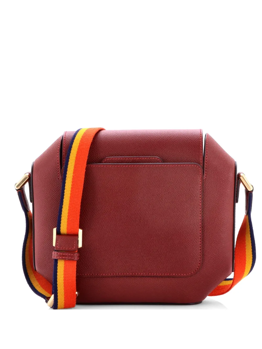 Hermès Pre-Owned Borsa a spalla Octagone Bag Epsom 23 - Rosso