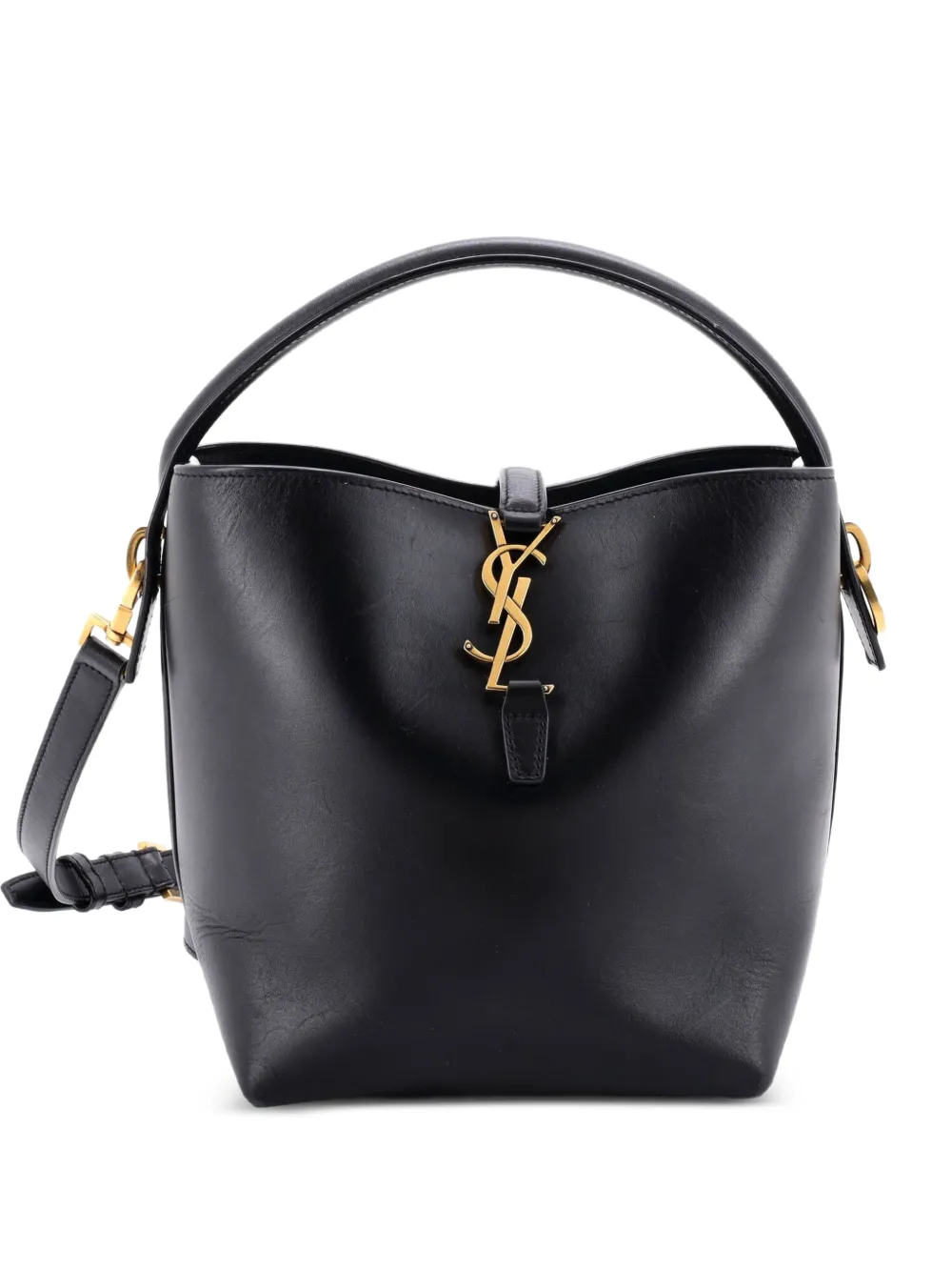 Saint Laurent Pre-Owned Le 37 Leather bucket bag - Nero