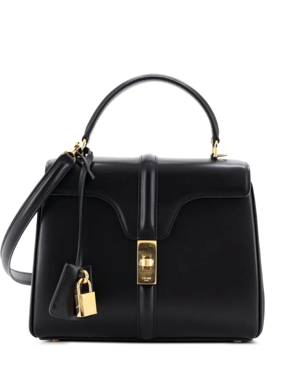 Celine Pre-Owned 16 Top Handle Bag Smooth Calfskin Small satchel - Schwarz