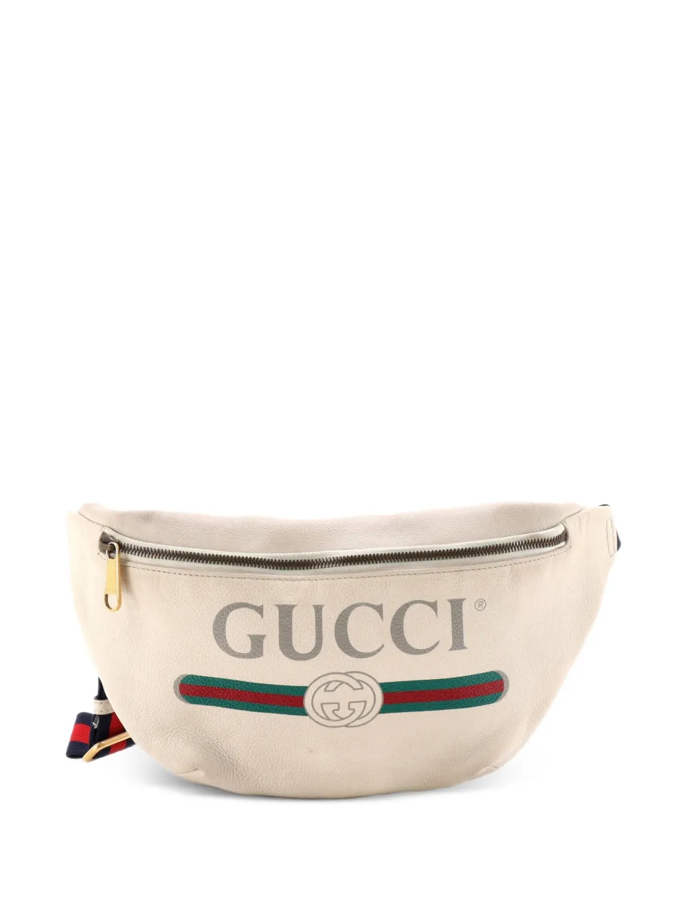 Gucci Pre-Owned Logo Printed Leather Small belt bag - Toni neutri
