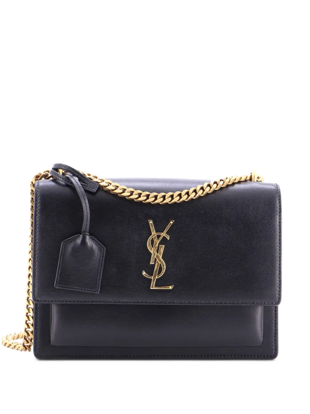 Saint Laurent Pre-Owned Sunset Leather Medium crossbody bag - Schwarz
