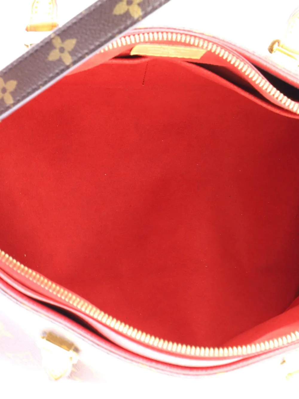 Louis Vuitton Pre-owned Pallas Tote Monogram Canvas with Leather Shoulder Bag in Brown, view 5