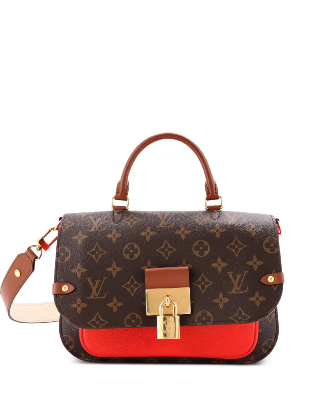 Louis Vuitton Pre-Owned Vaugirard Handbag Monogram Canvas with Leather satchel - Rosso