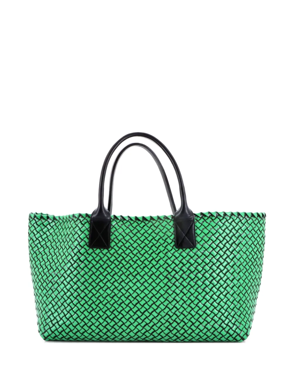 Bottega Veneta Pre-Owned Borsa a tracolla Cabat Tote Intrecciato media - Verde