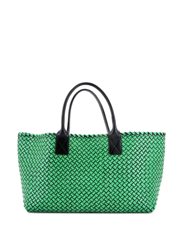 Bottega Veneta Pre-Owned カバ トート イントレチャート ブラッシュド 