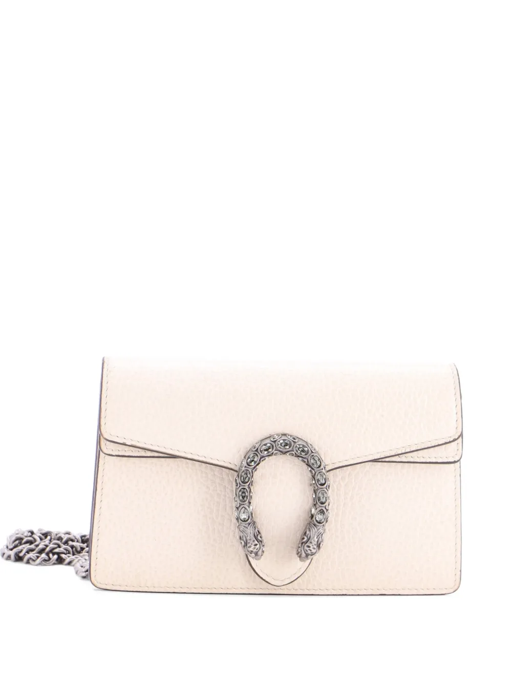 Gucci Pre-Owned Dionysus Bag Leather Super Mini clutch bag - Toni neutri