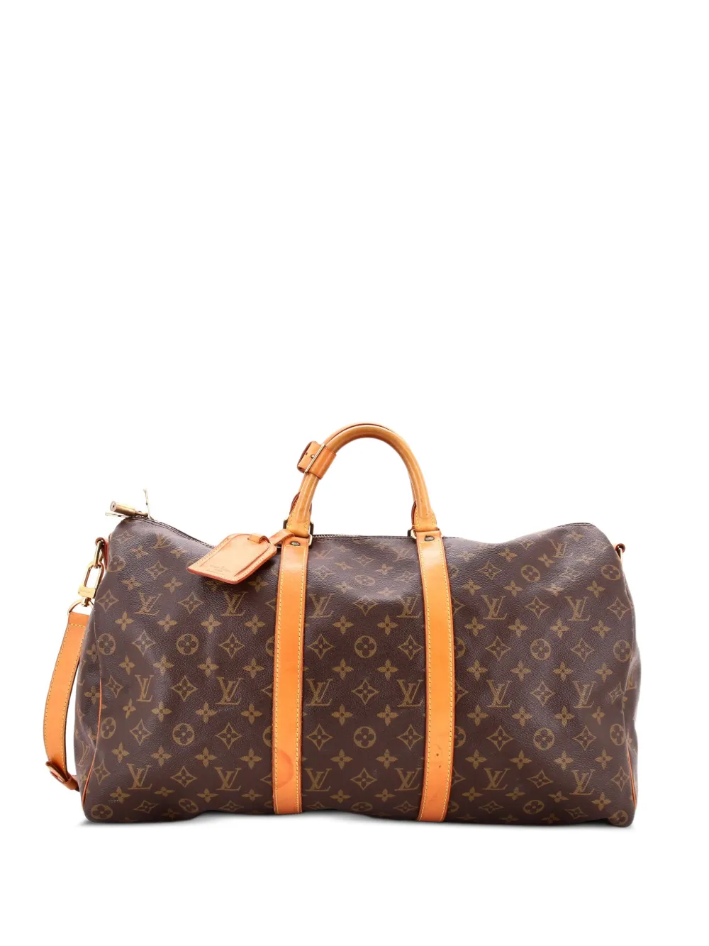 Louis Vuitton Pre-Owned Keepall Bandouliere Bag Monogram Canvas 50 travel bag - Braun