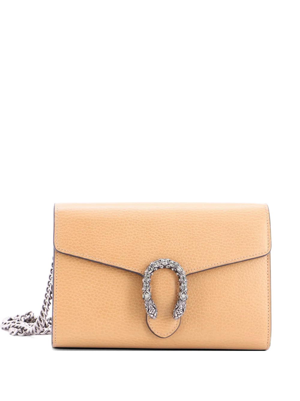 Gucci Pre-Owned Dionysus Chain Wallet Leather with Embellished Detail Small crossbody bag - Toni neutri
