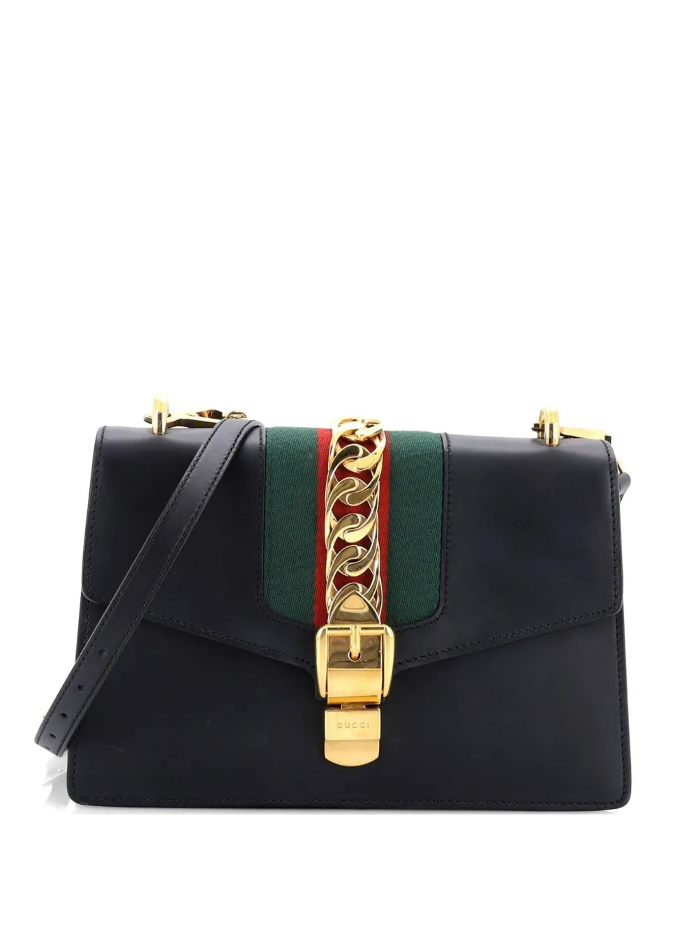 Gucci Pre-Owned Borsa a spalla Sylvie piccola in pelle - Nero