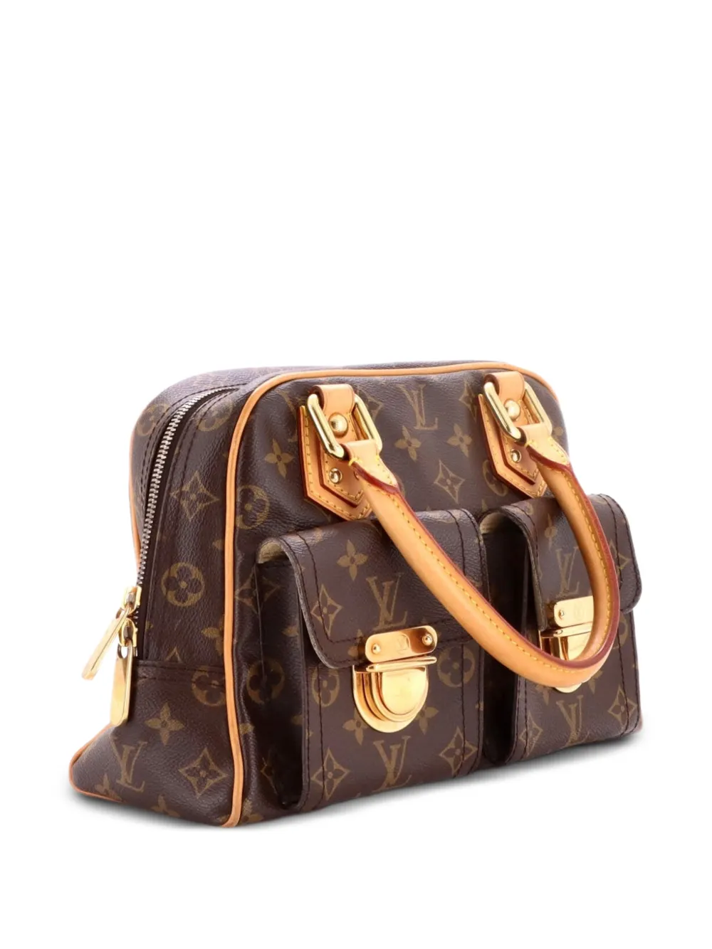 Louis Vuitton Pre-Owned Manhattan Handbag Monogram Canvas PM satchel - Brown