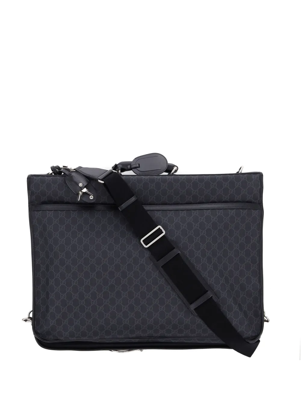 Gucci Pre-Owned Retro Interlocking G Garment Bag GG Coated Canvas travel bag - Nero