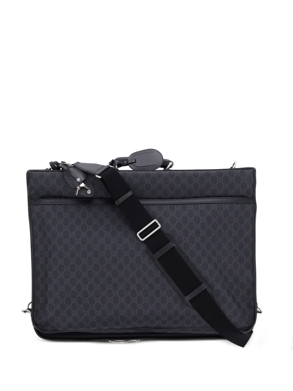 Gucci Pre-Owned Retro Interlocking G Garment Bag GG Coated Canvas travel bag - Nero