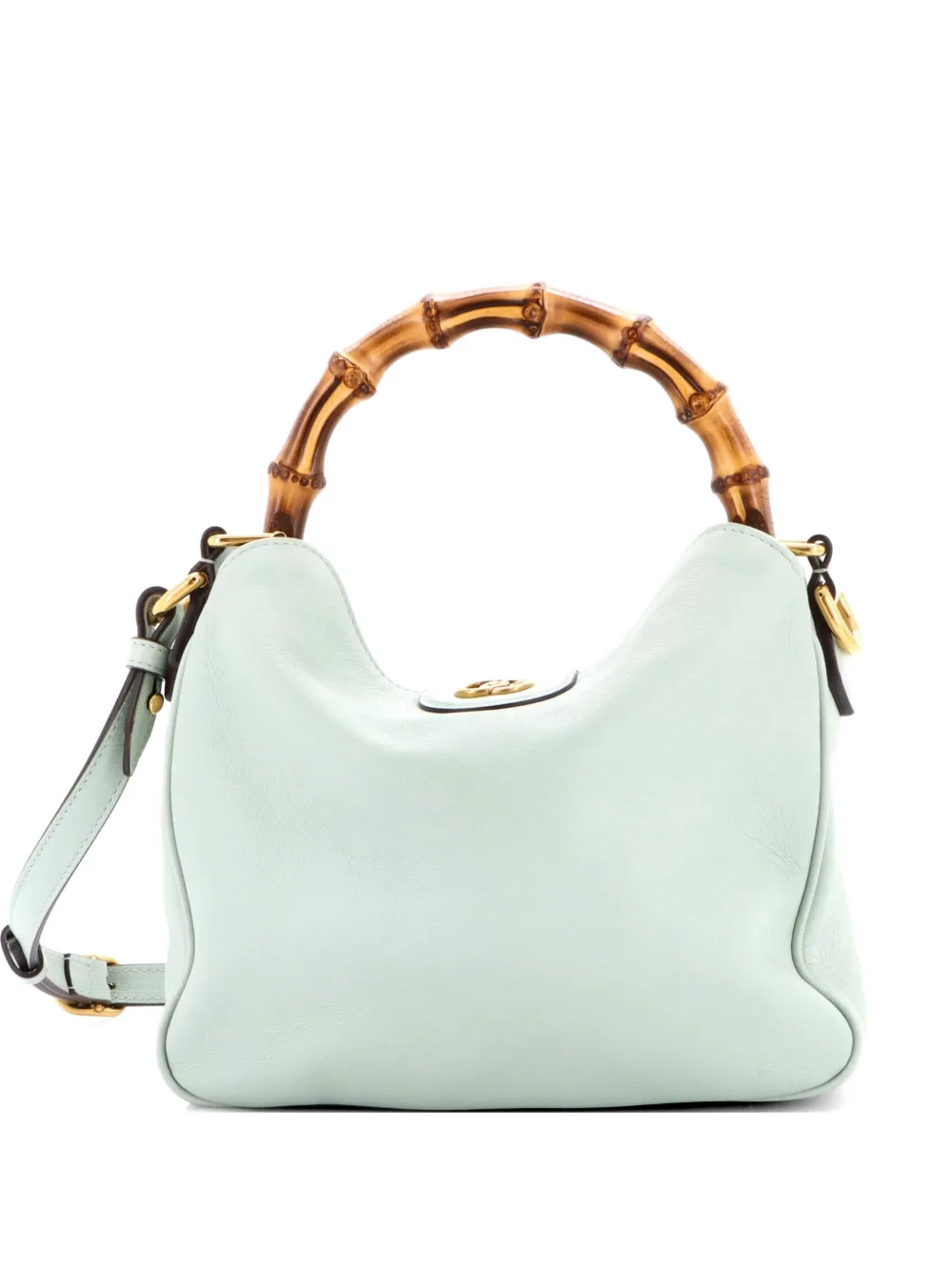Gucci Pre-Owned Diana NM Bamboo Shoulder Bag Leather Small tote bag - Verde
