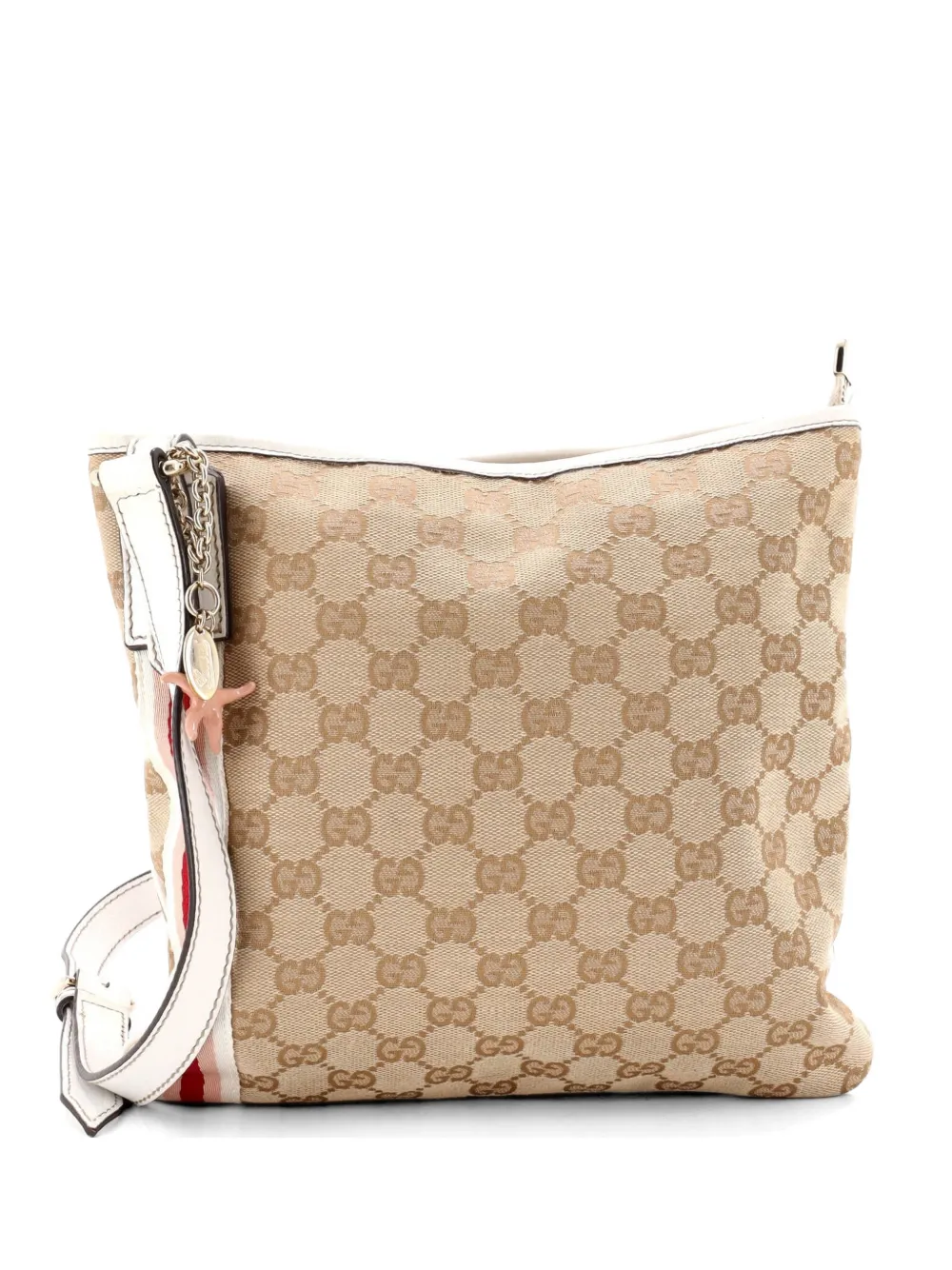 Gucci Pre-Owned Jolicoeur Kuriertasche aus GG Canvas - Nude