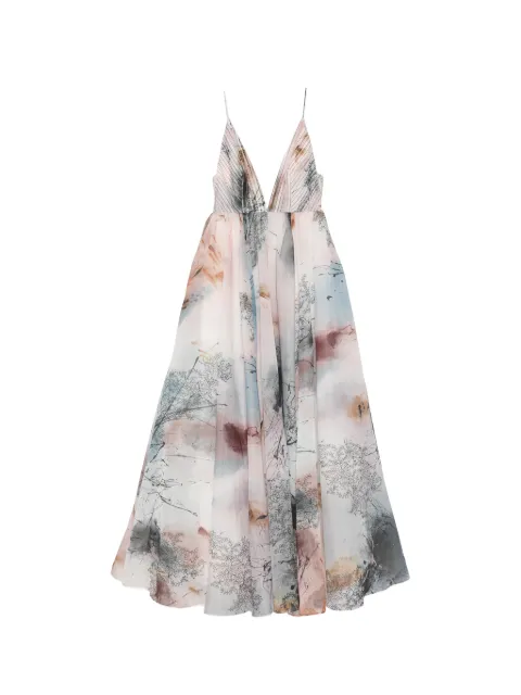 Aje Avery Avery abstract-print gown