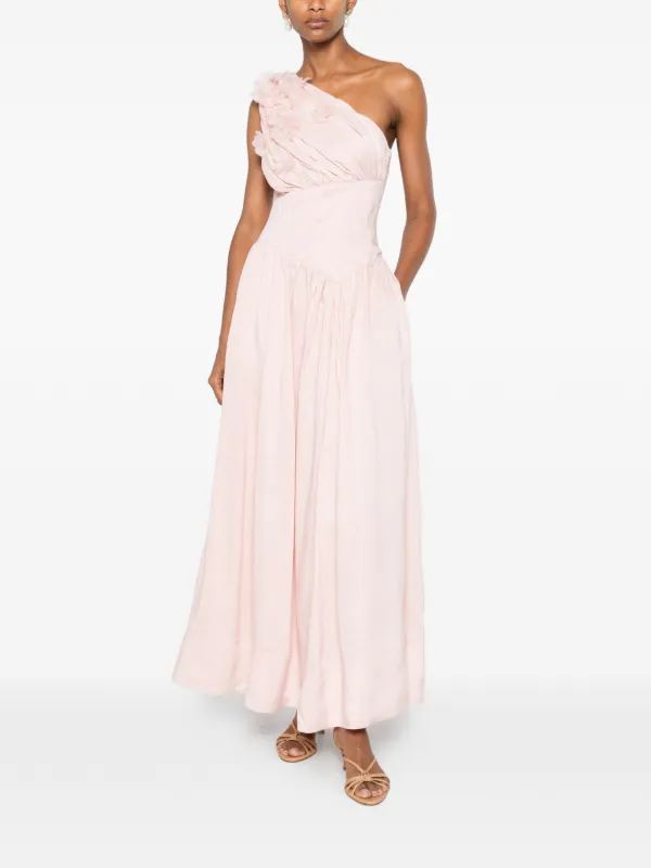 aje dresses Demi maxi dress Wedding Guest Dresses Light Partially lined LEG SLIT Size:4 US / 38 EU Short
