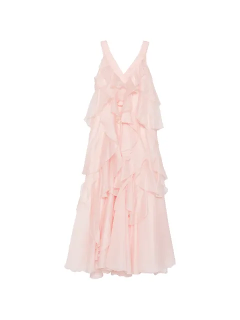 Aje Vestido de festa Athena com babados