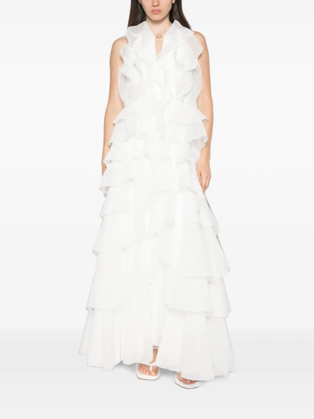 Aje Cleo avondjurk Wit