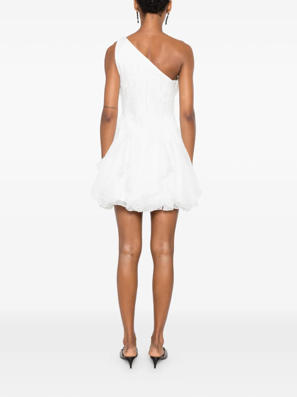 Aje Nisha mini-jurk Beige