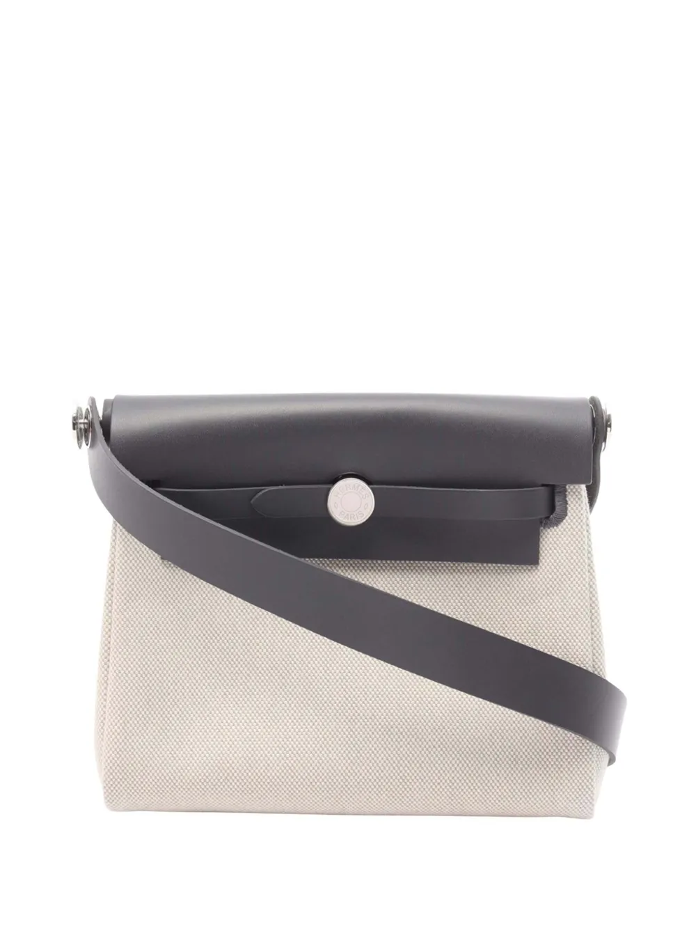 Hermès Pre-Owned 2025 Military Toile and Vache Hunter Herbag Zip 20 crossbody bag - Toni neutri