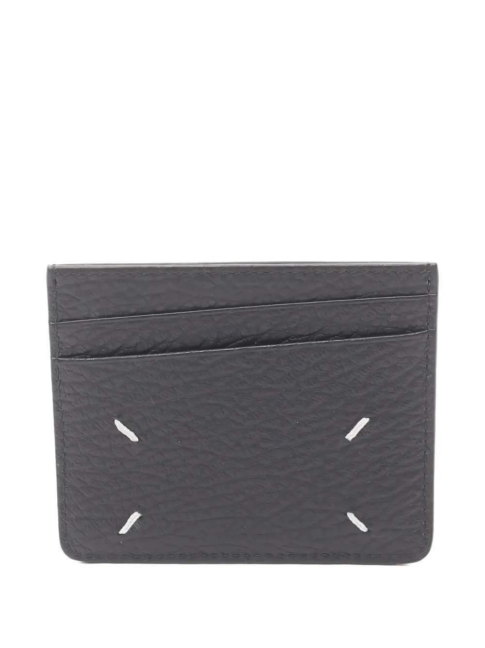 Pre-owned Maison Margiela Four Stitches Card Case In Black