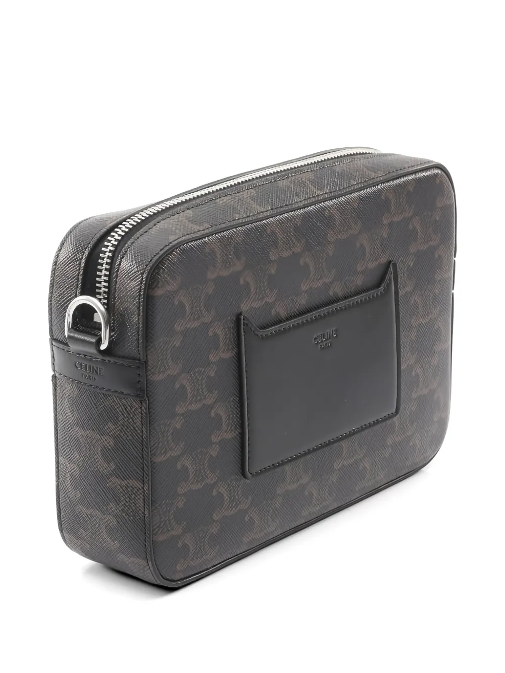 Celine Pre-owned 2020s Triomphe-canvas Shoulder Bag in Black, view 2